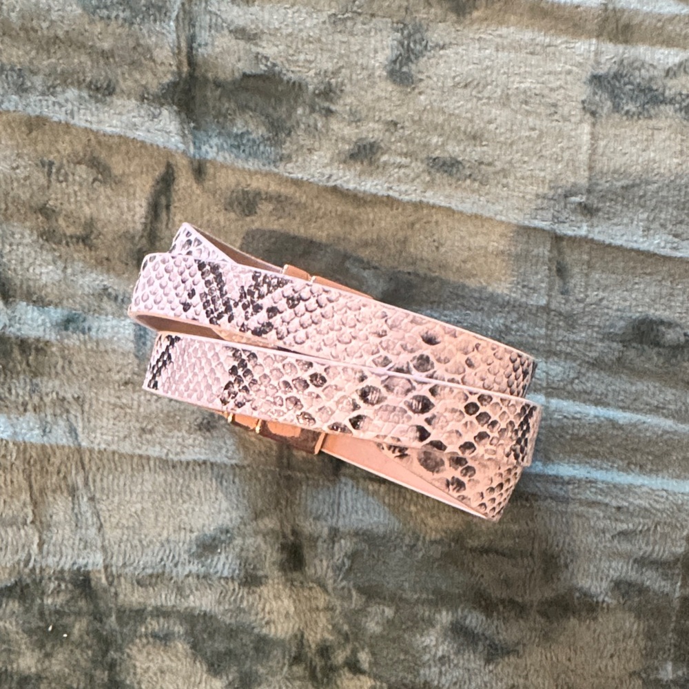 Pink Snake Print Women's Bracelet